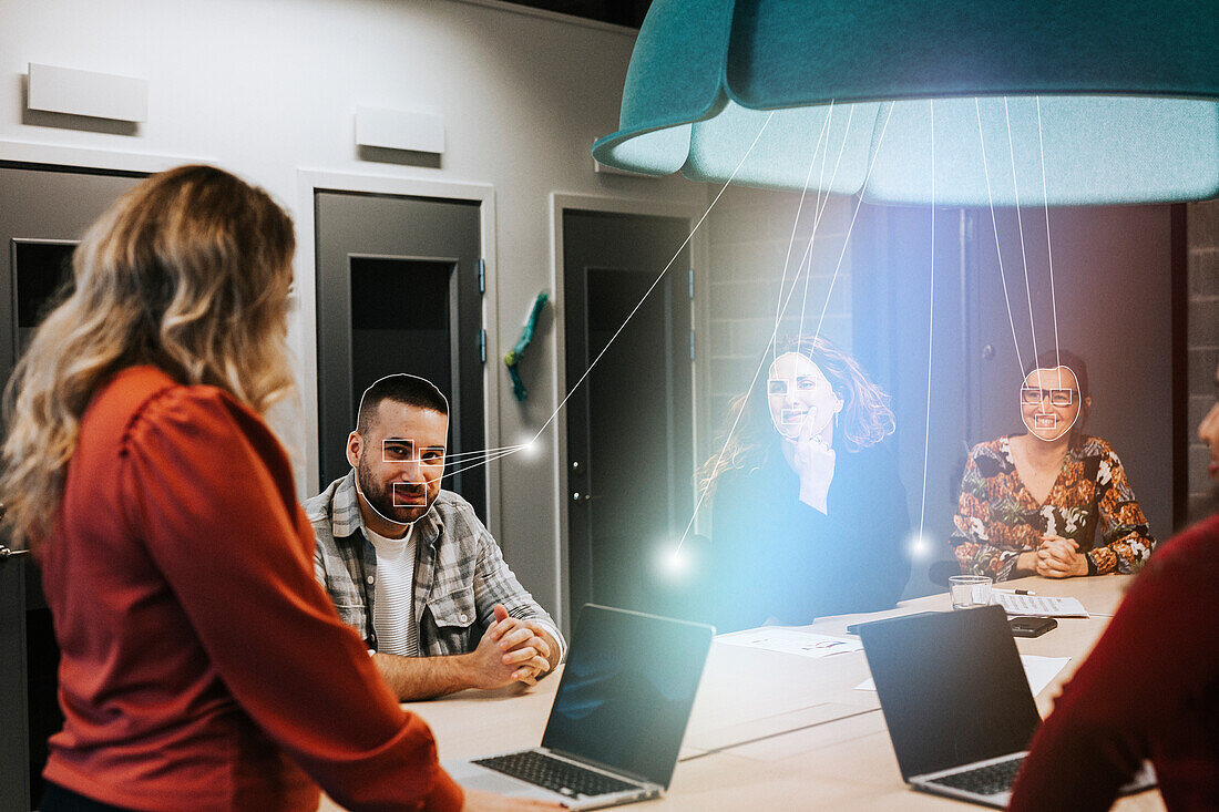 Business people having meeting in office