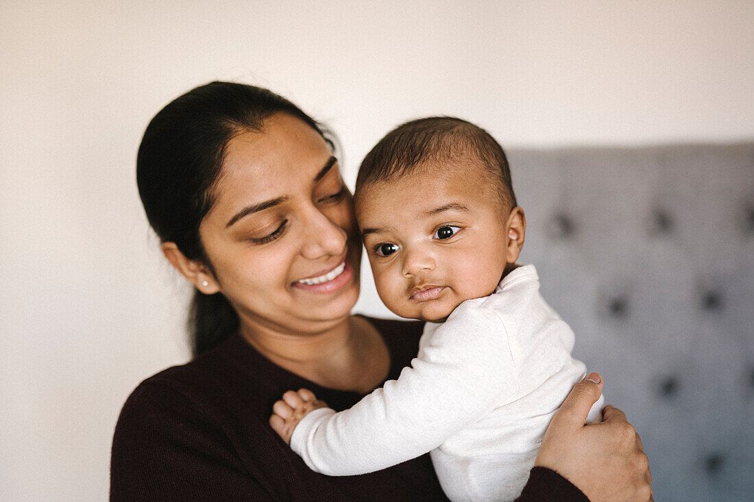 Mother with baby