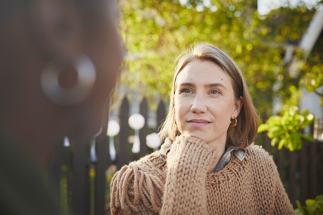 Woman looking away