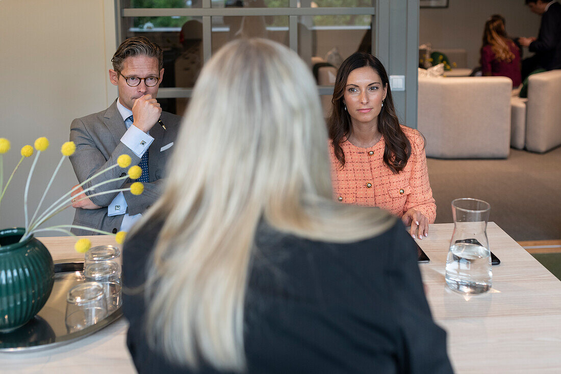 Business people having meeting in office