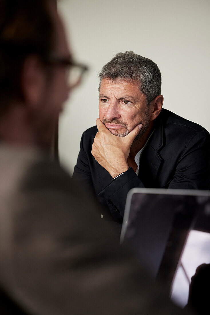 Businessman during business meeting