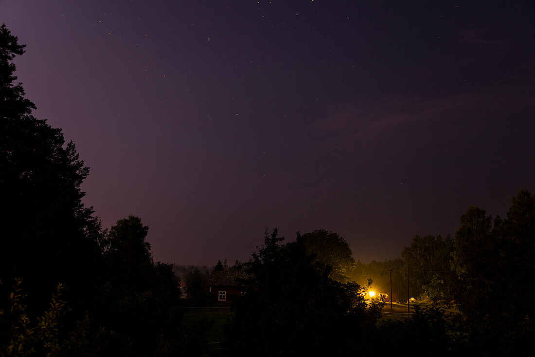 Rural aera at night
