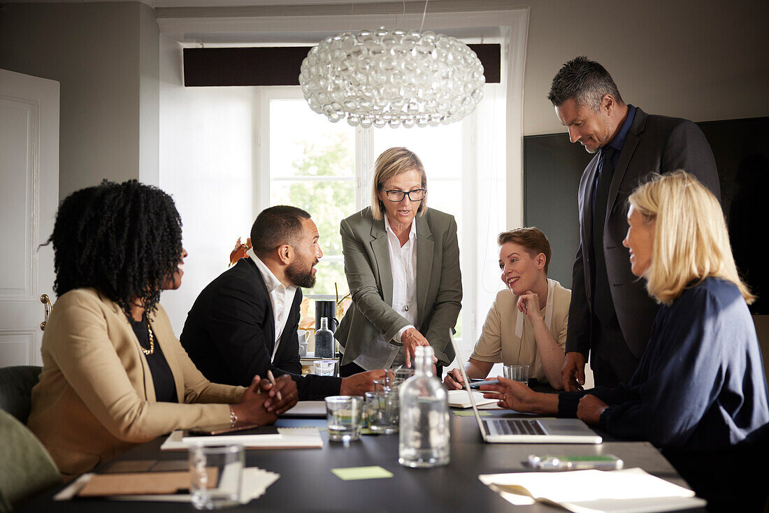 Business people at meeting