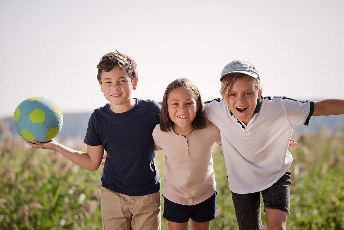 Children looking at camera