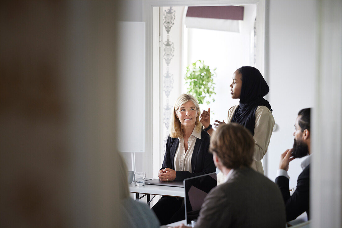 Business people at meeting