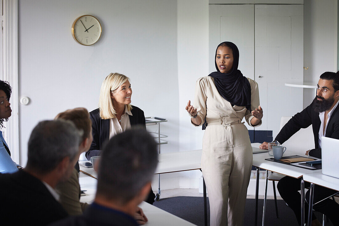 Business people at meeting