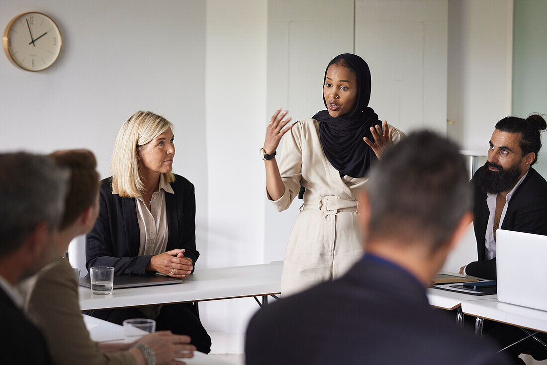 Business people at meeting