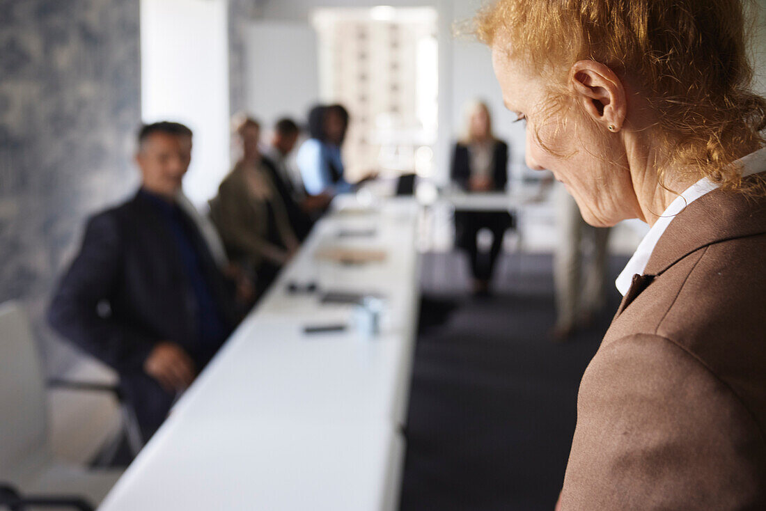 Geschäftsfrau bei Meeting