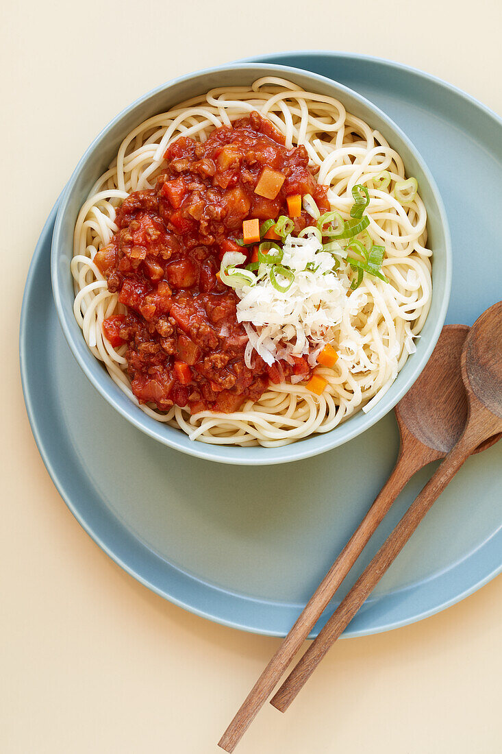 Spaghetti with vegan Bolognese