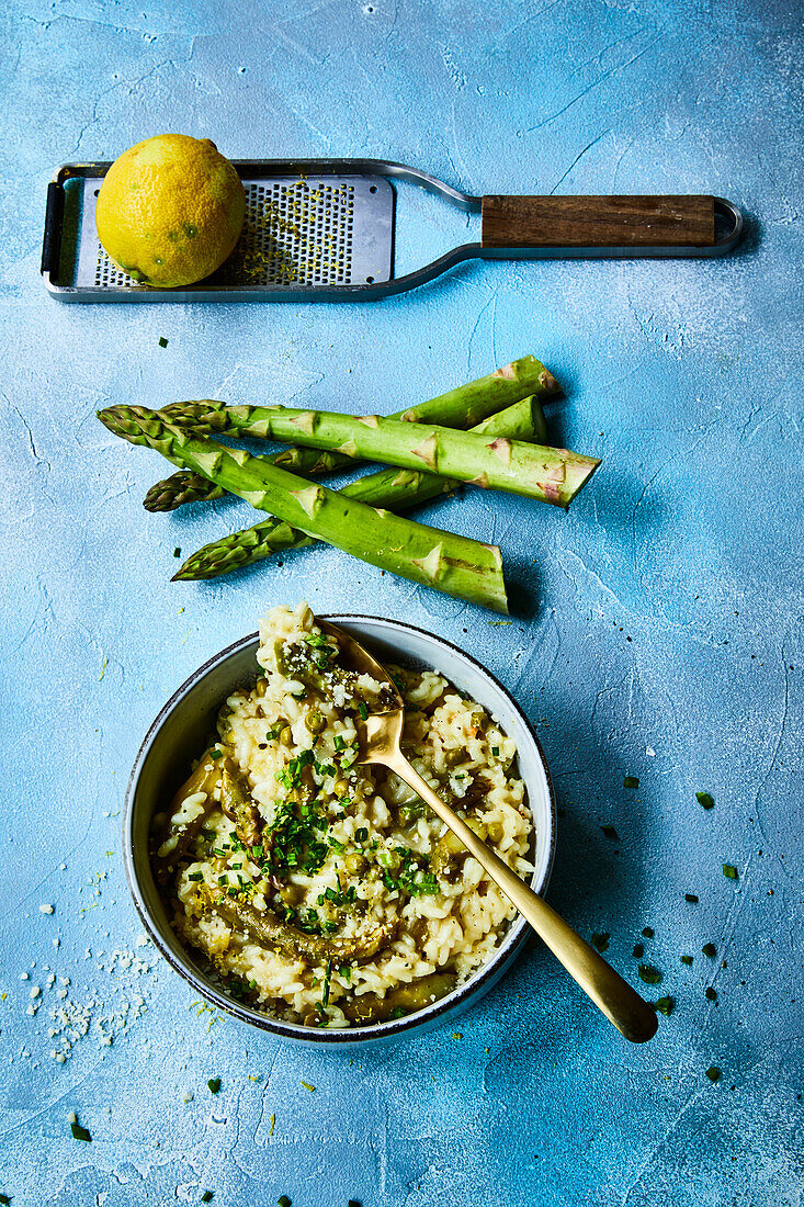 Spring risotto with asparagus