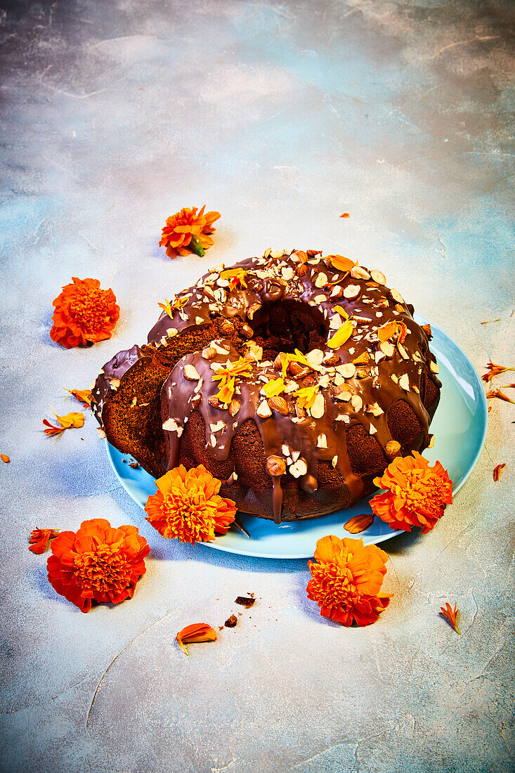 Chocolate cappuccino bundt cake