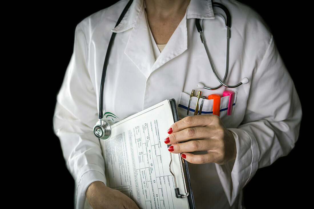medical doctor with stethoscope