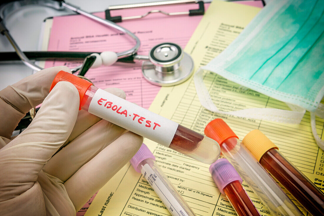 Ebola test, conceptual image