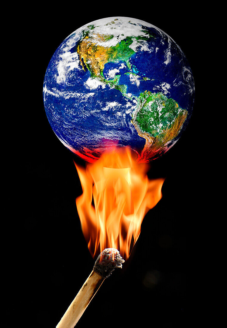 Global warming, conceptual image