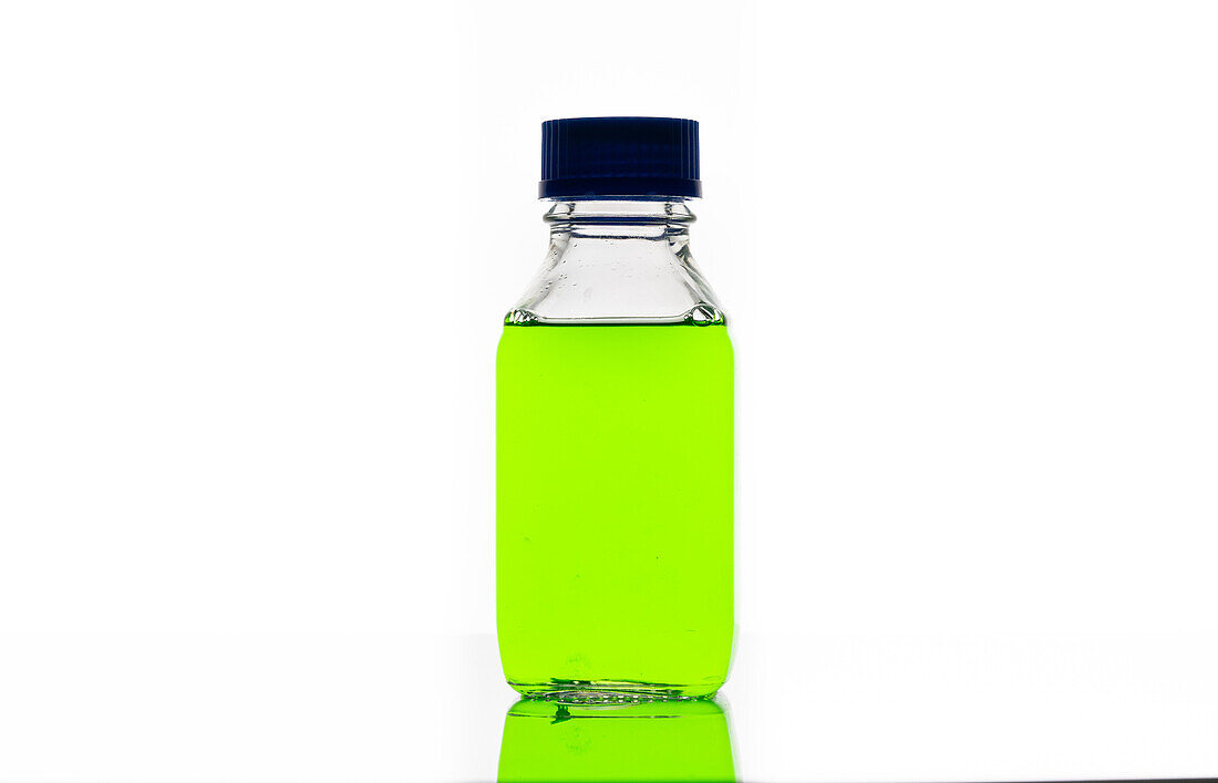 Chemical solution in bottle