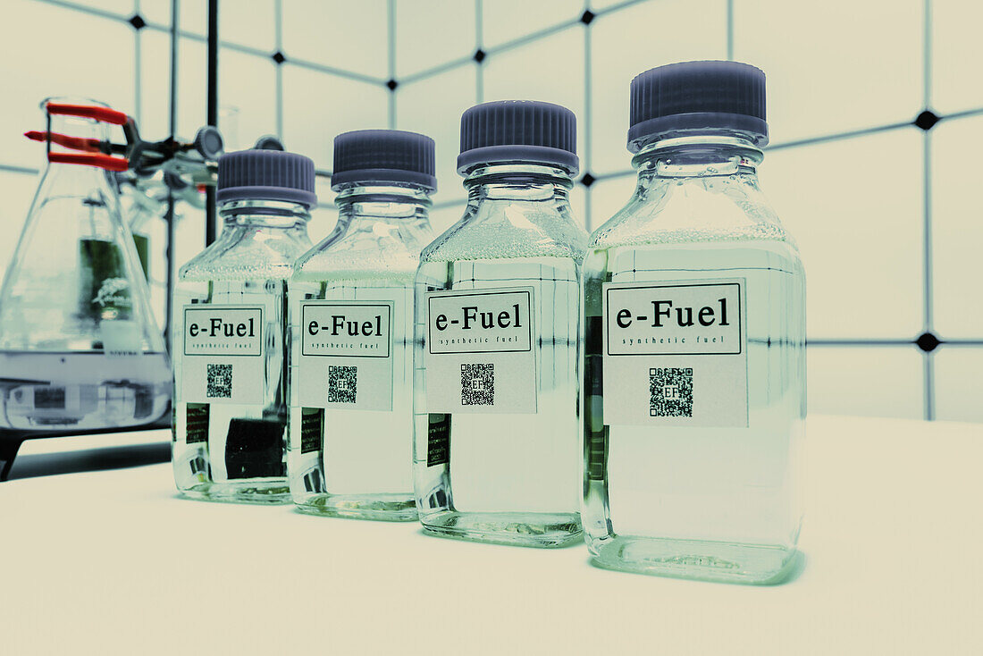 E-fuel research, conceptual image