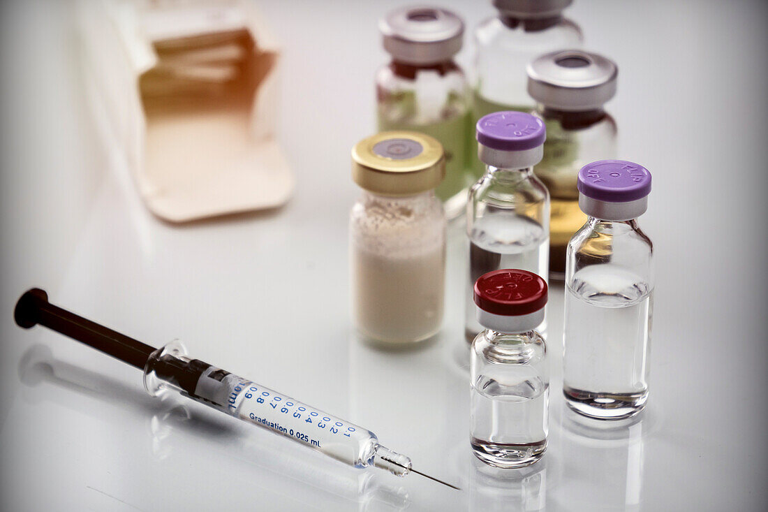 Medicine in vials