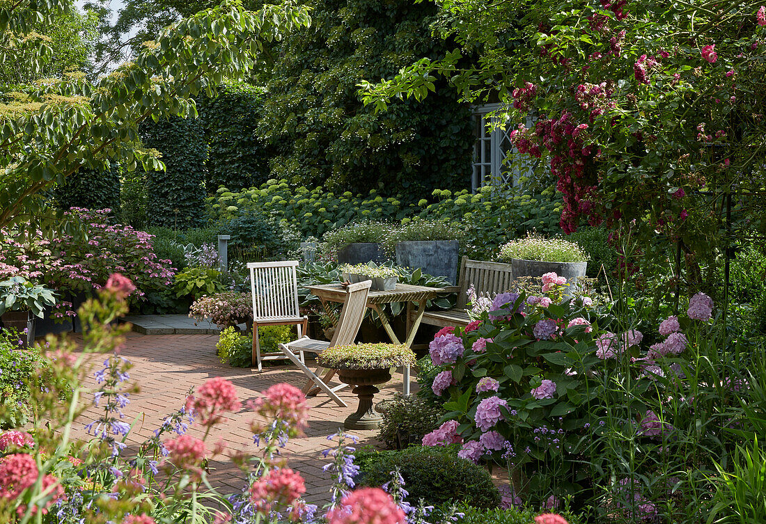 Garden in Ascheberg, Schleswig-Holstein, Germany