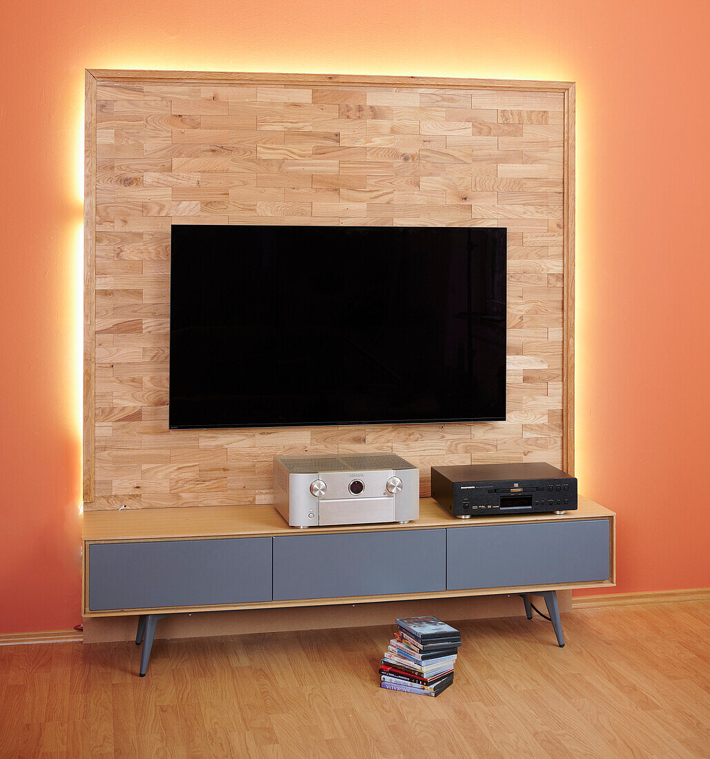 DIY-Fernsehwand