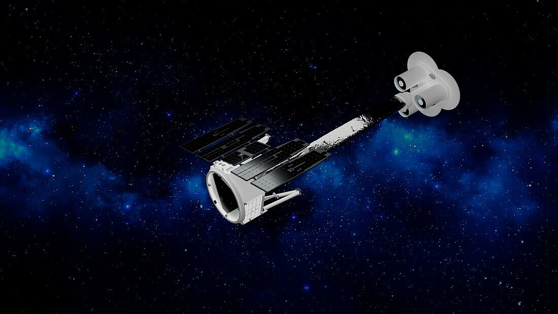 IXPE space observatory, illustration