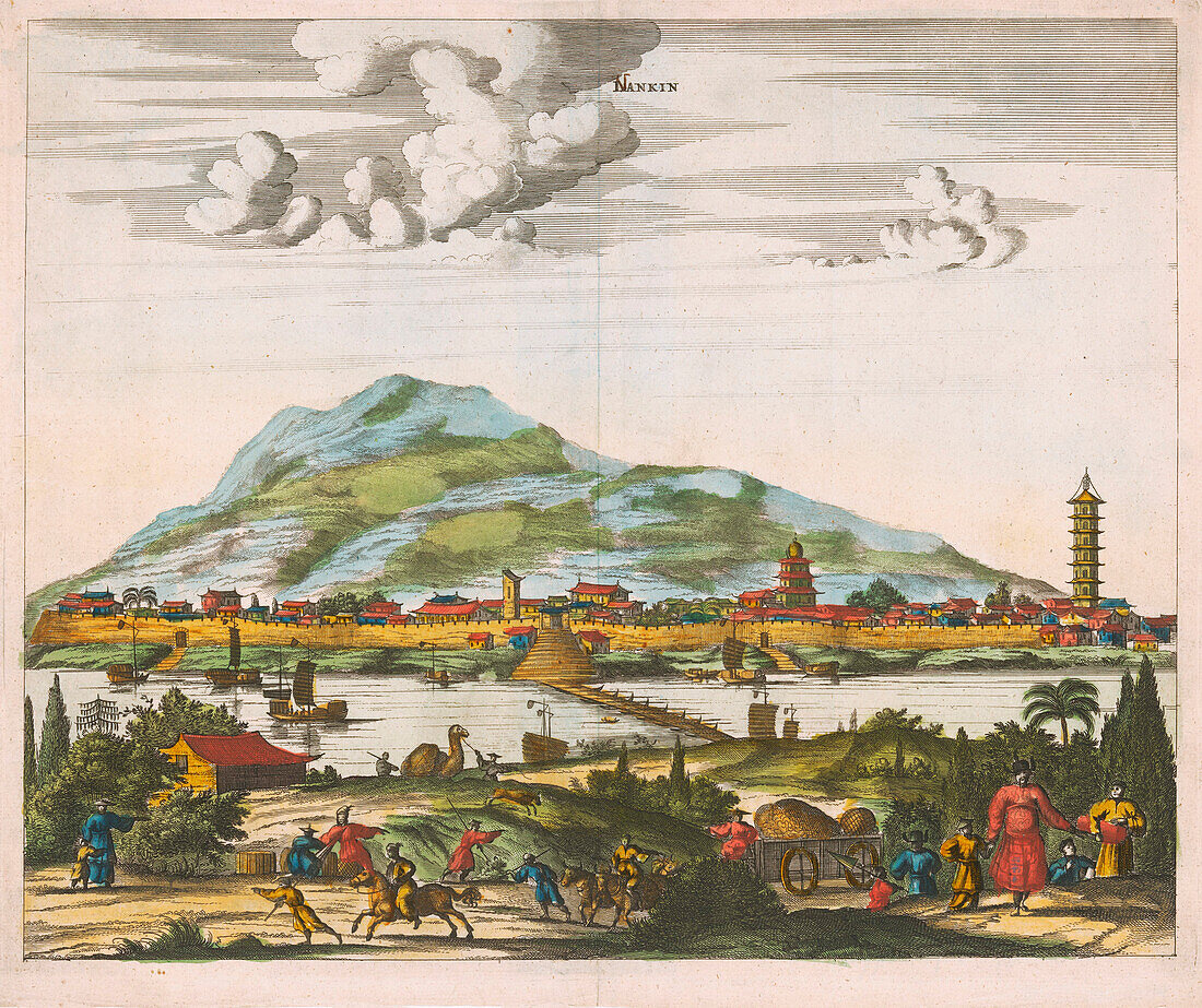 Nanjing, China, 17th century illustration