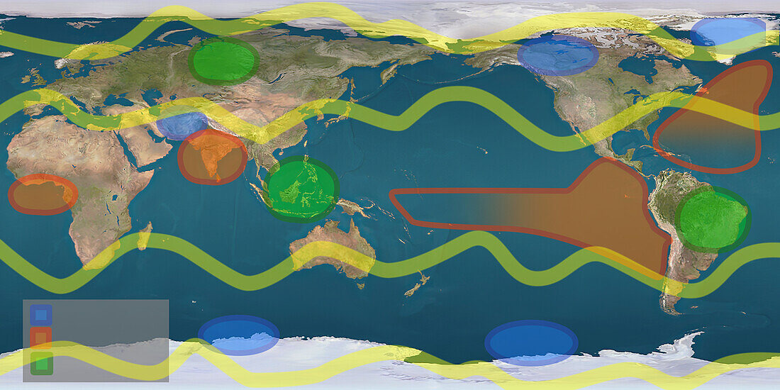 Climate tipping points, illustration