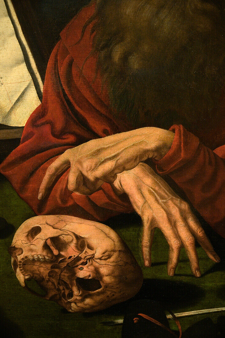 St Jerome by Marinus van Reymerswale.