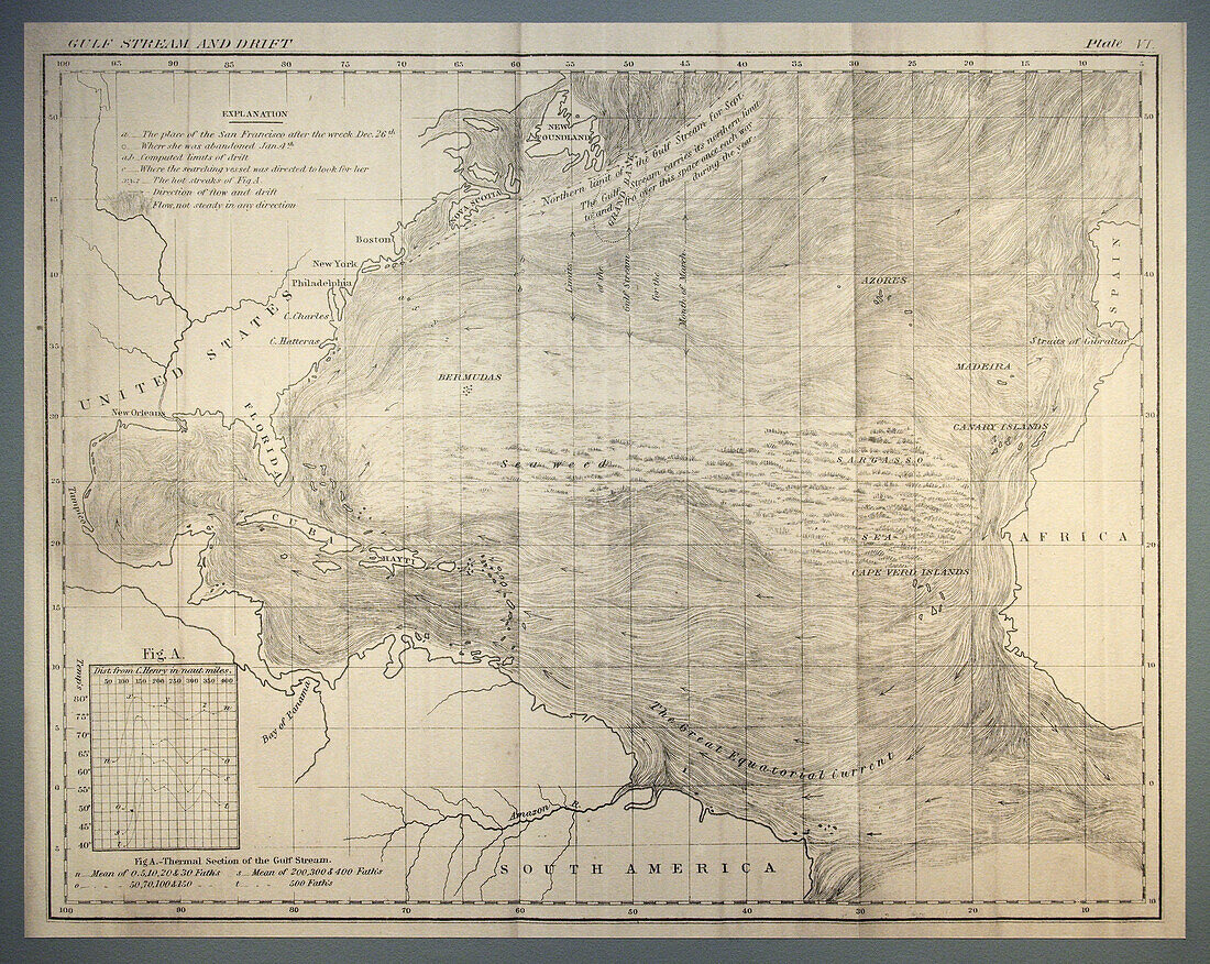 1857 Gulf Stream Chart