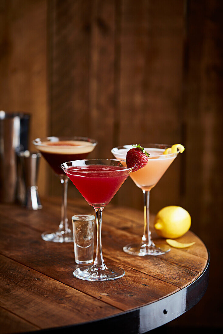 Drei Variationen vom Martini