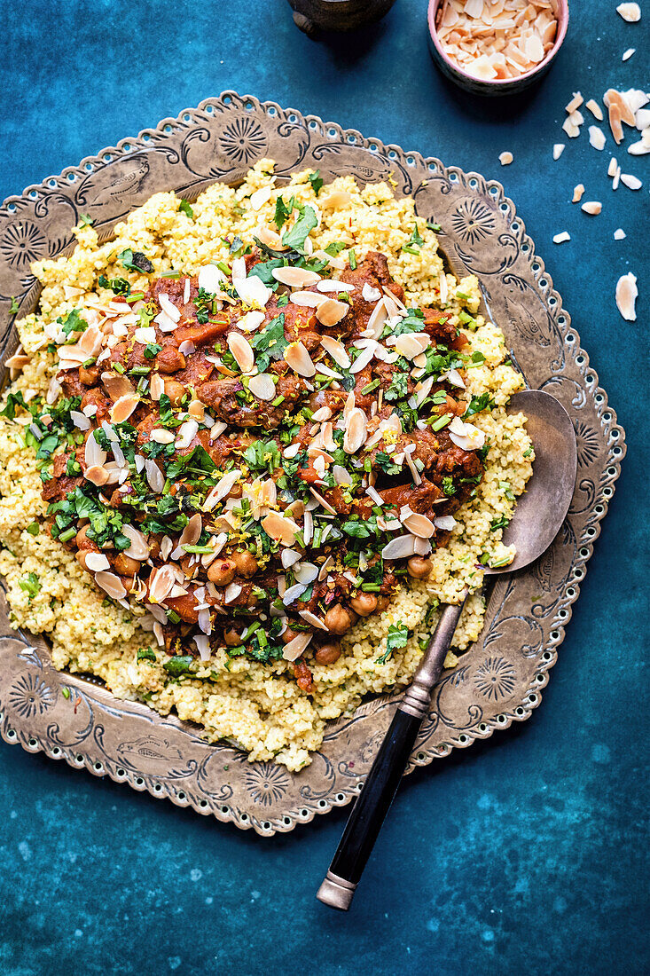 Beef tajine with couscous