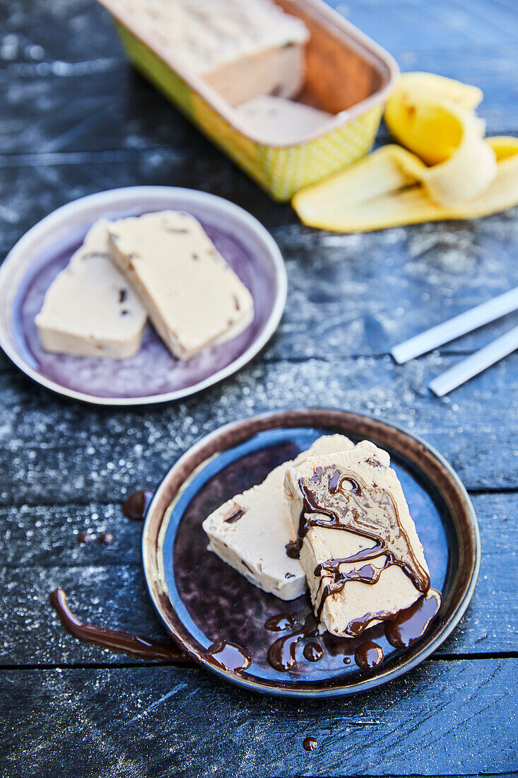 Banana gelato loaf cake