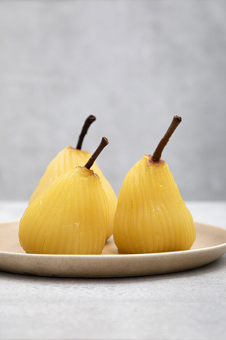 Poached pears