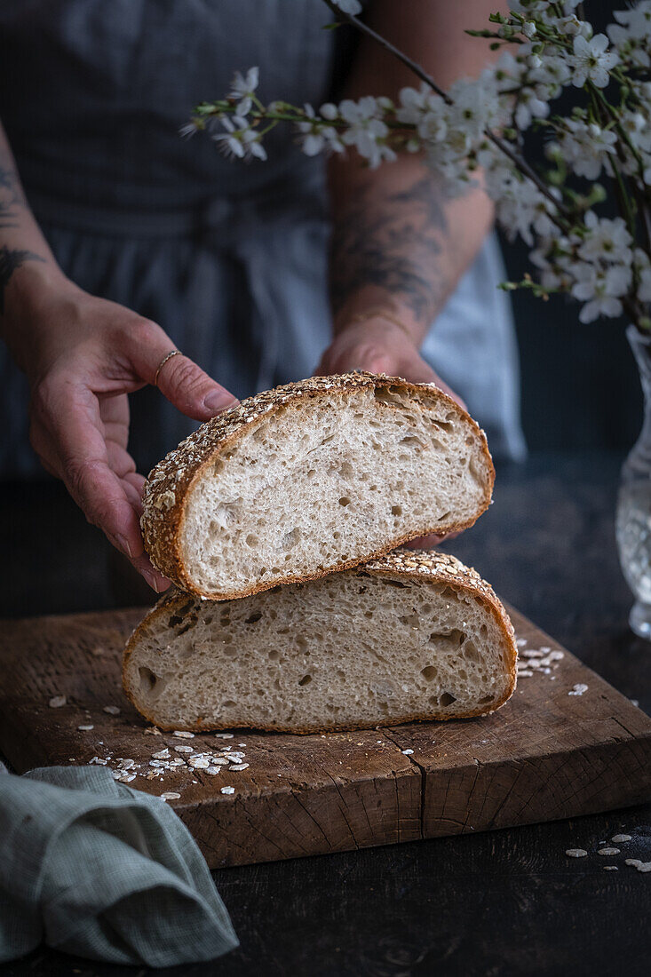 Sauerteigbrot aus dem Air Fryer