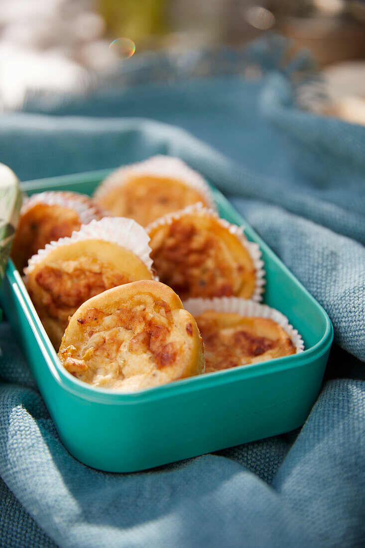 Mini-Quiches in Brotzeitdose