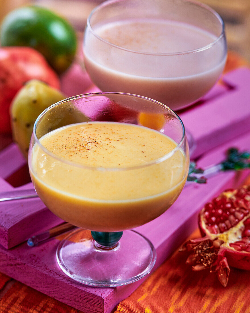 Mango and guava cream