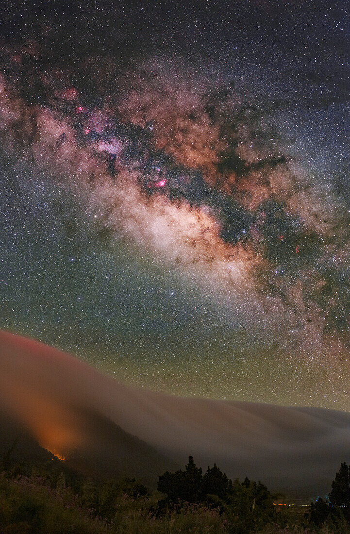 Milky Way rising, La Palma, Canary Islands