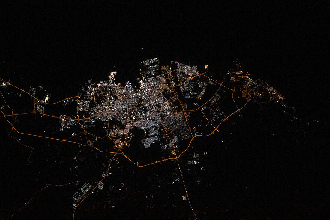 Doha, Qatar, ISS image