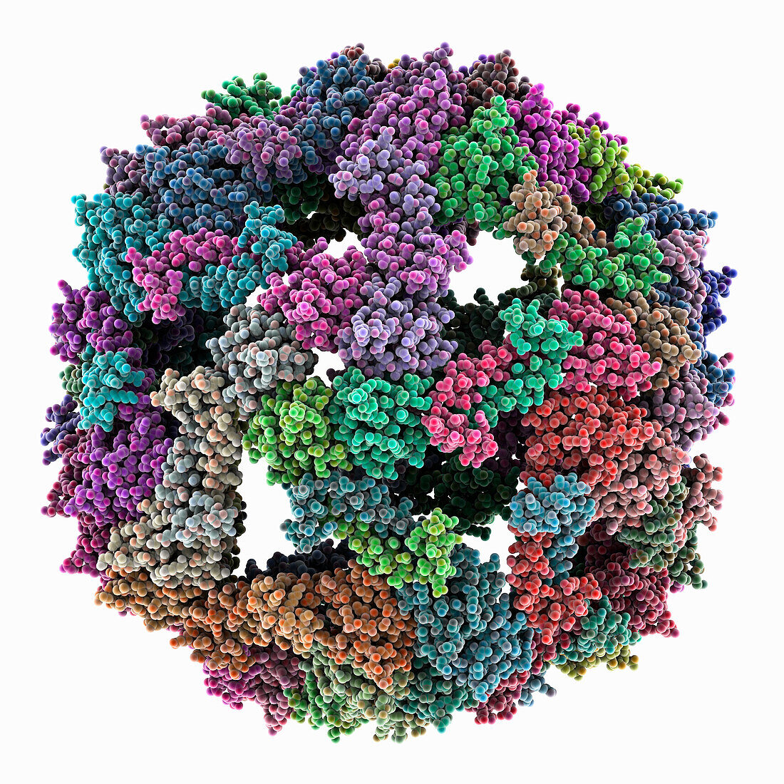 Artificial nanocage using barium atoms, illustration