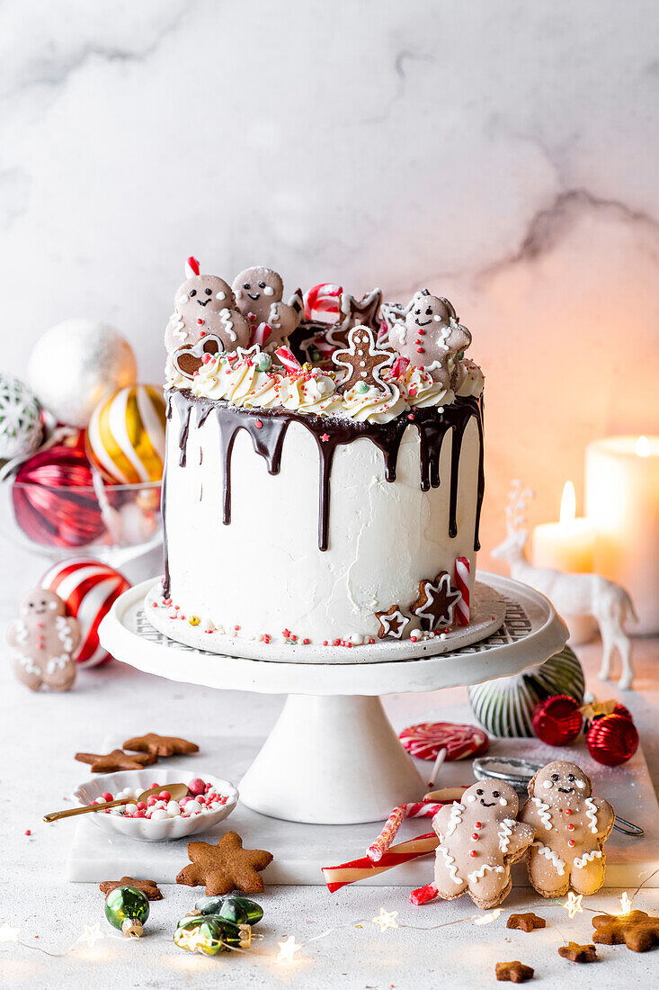 Christmas buttercream cake