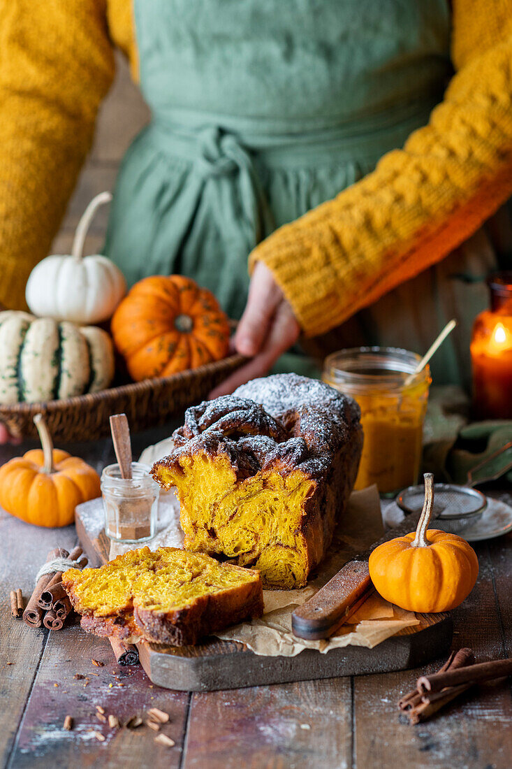 Pumpkin brioche