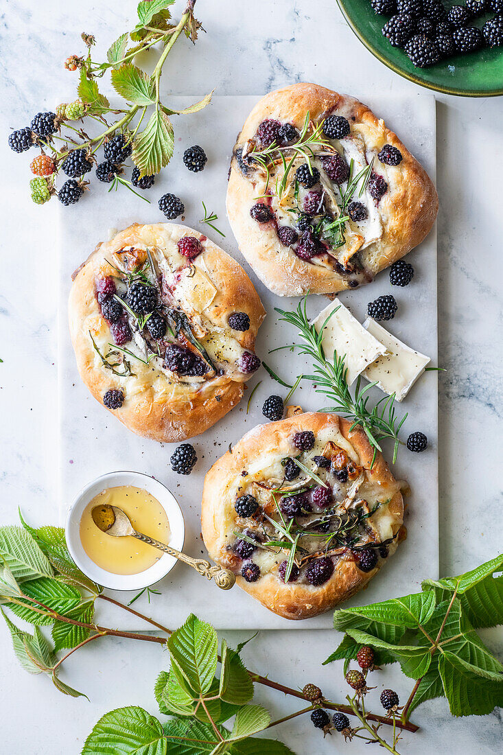 Sweet blackberry tarts