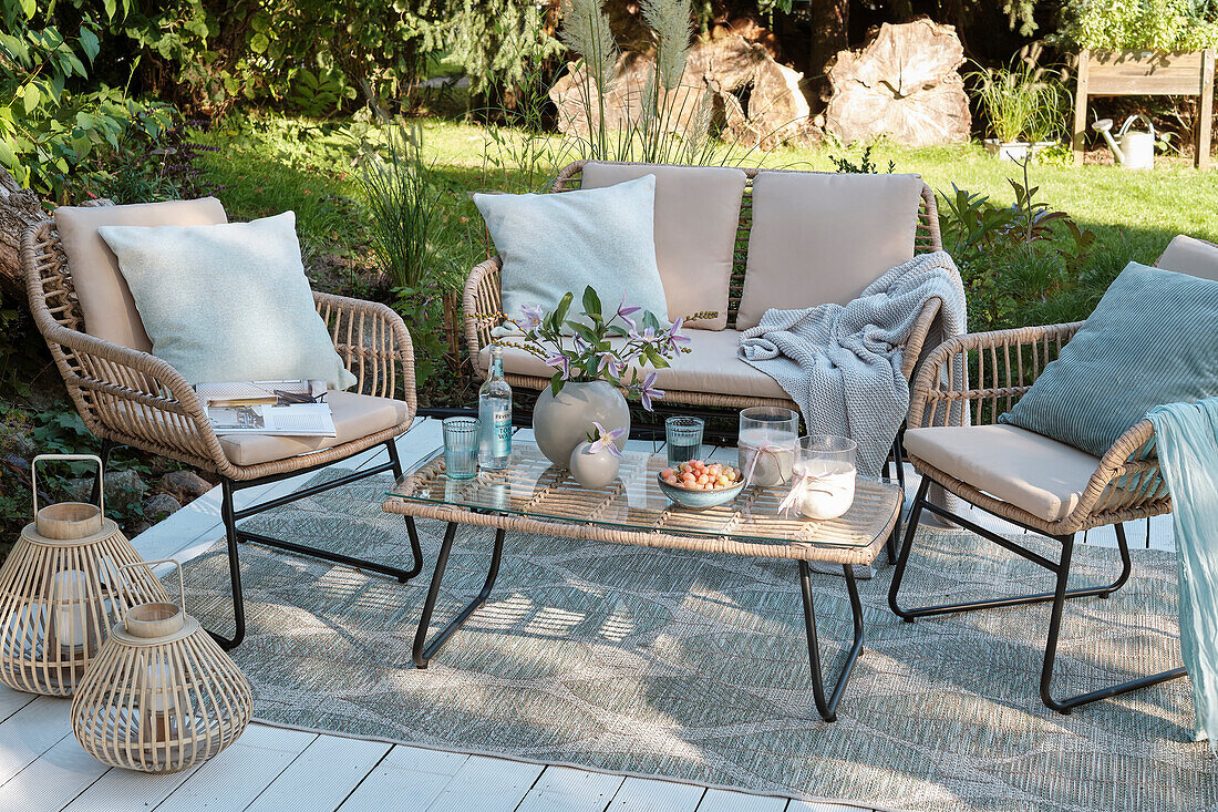 Cosy seating area on the terrace