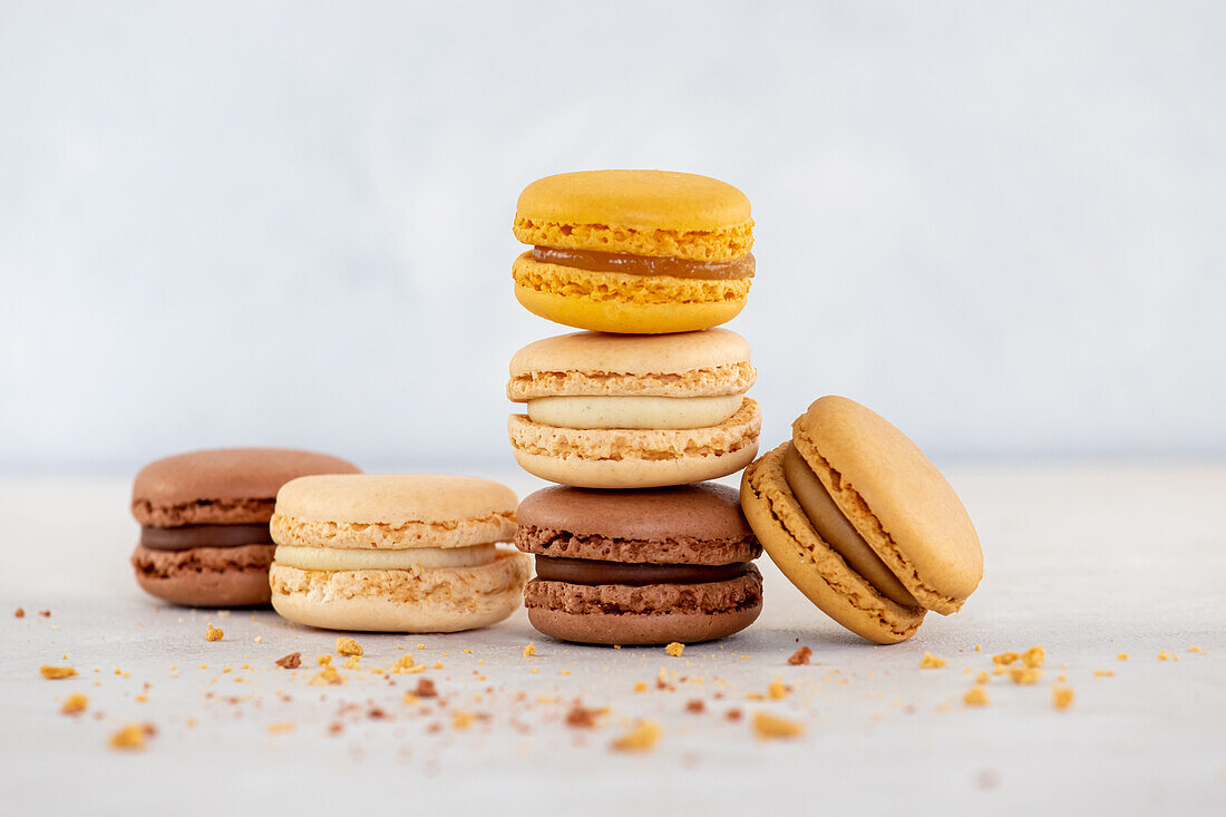 Verschiedene Macarons