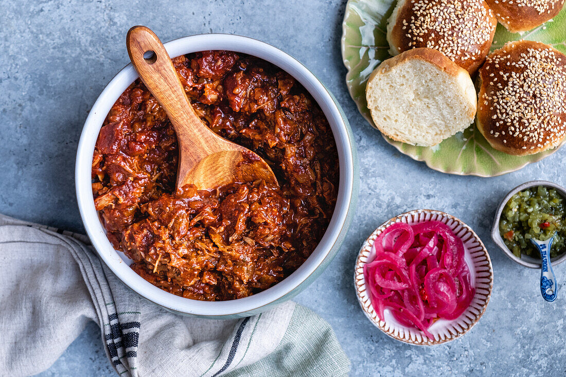 Pulled Pork für Burger aus der Heißluftfritteuse