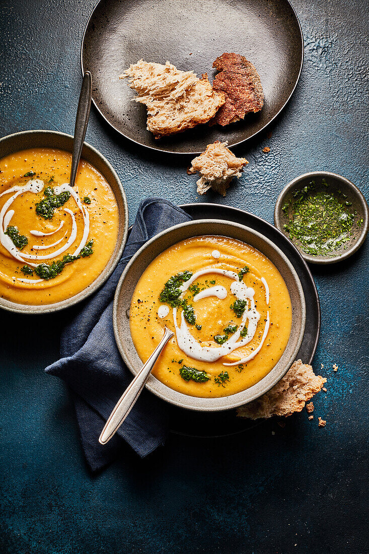 Curried Rutabaga and Coconut Soup