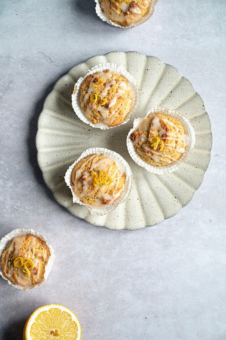 Gluten-free lemon muffins