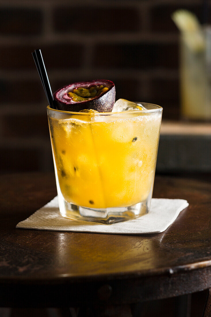 Passion fruit cocktail