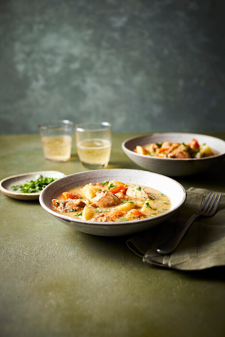 Chicken stew from the slow cooker