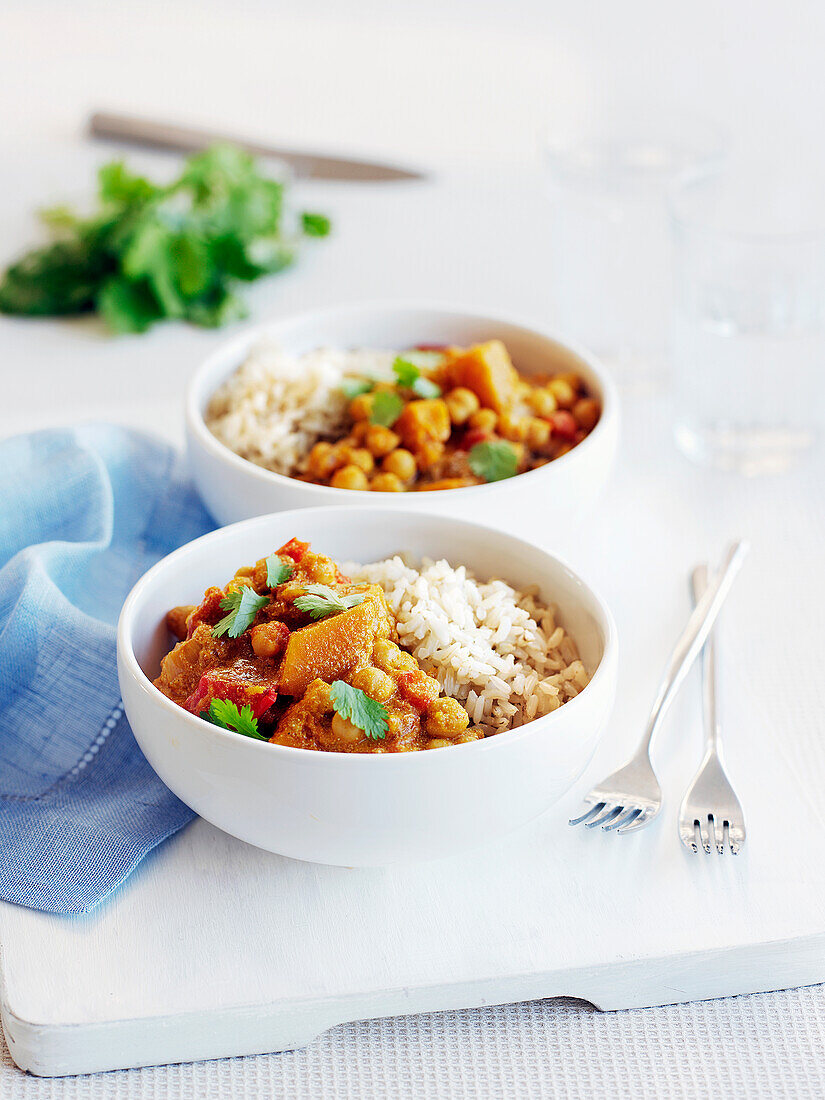 Pumpkin Curry with Rice