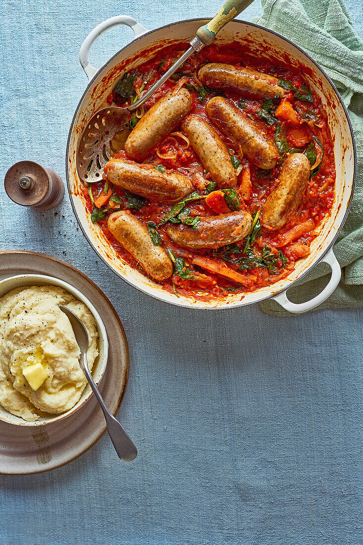 Baked sausage casserole